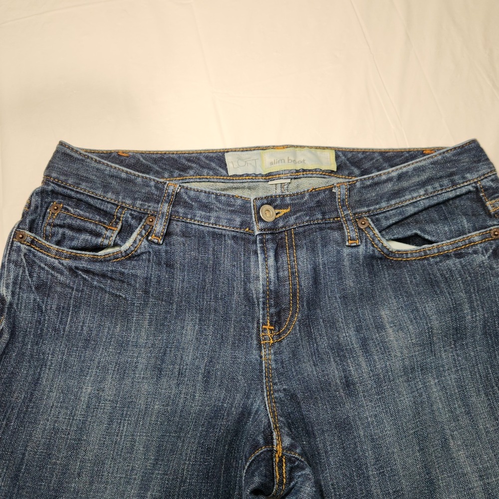 Ann Taylor LOFT Jeans Womens Size 16 Slim Fit Dark Wash Denim - Picture 3 of 8
